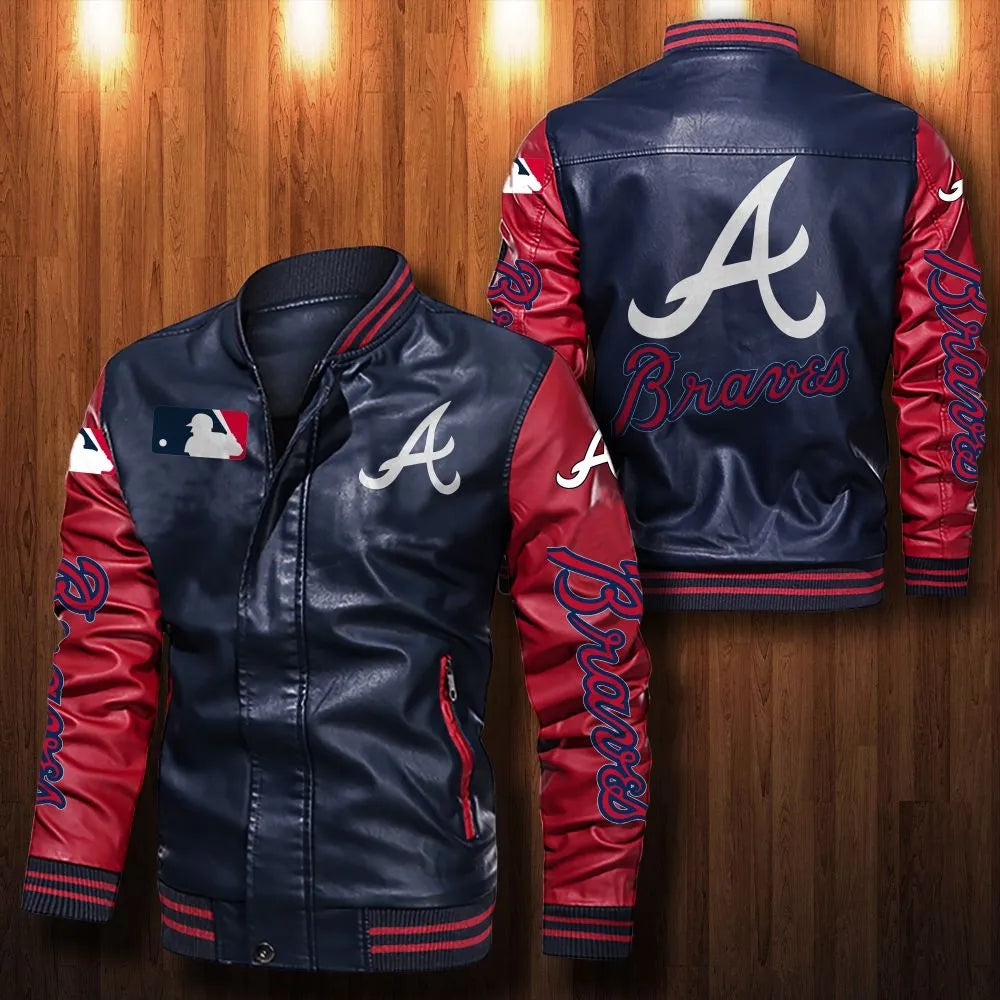 Atlanta Braves Casual Leather Jacket