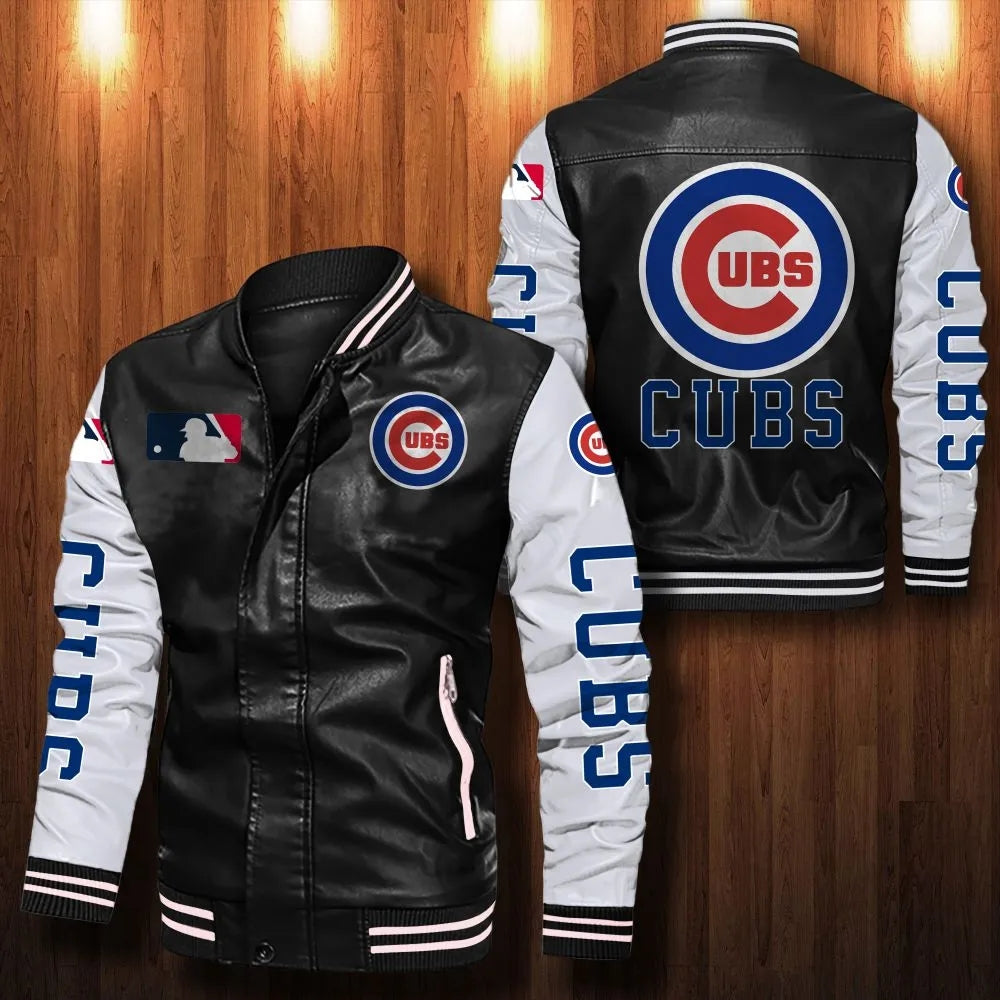 Chicago Cubs Casual Leather Jacket