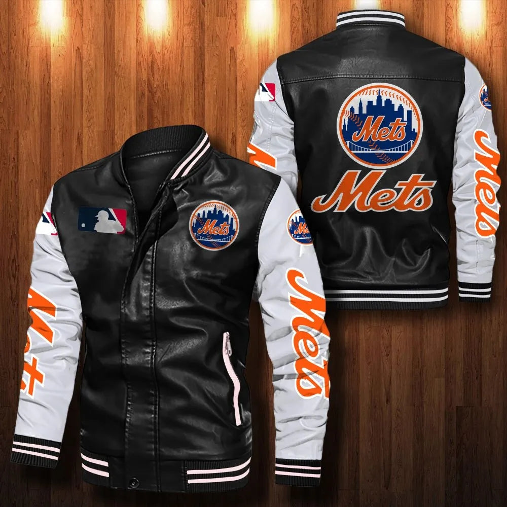 New York Mets Casual Leather Jacket