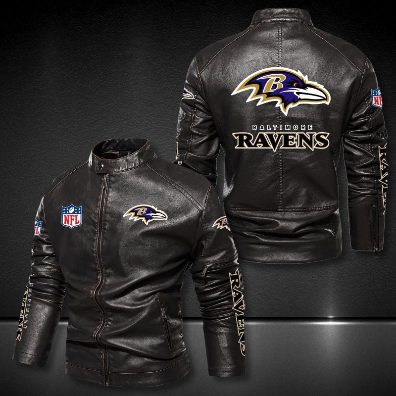 Baltimore Ravens Casual Leather Jacket