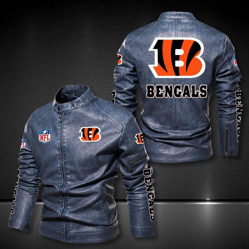 Cincinnati Bengals Casual Leather Jacket