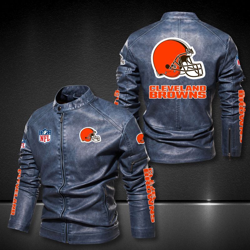 Cleveland Browns Casual Leather Jacket