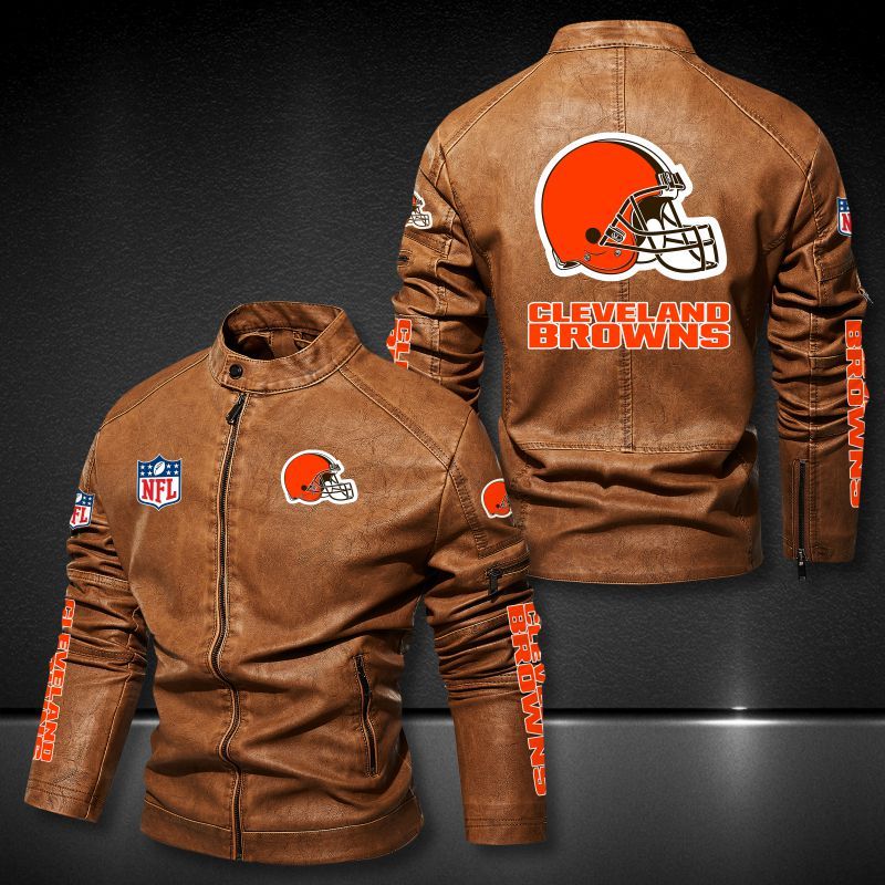 Cleveland Browns Casual Leather Jacket