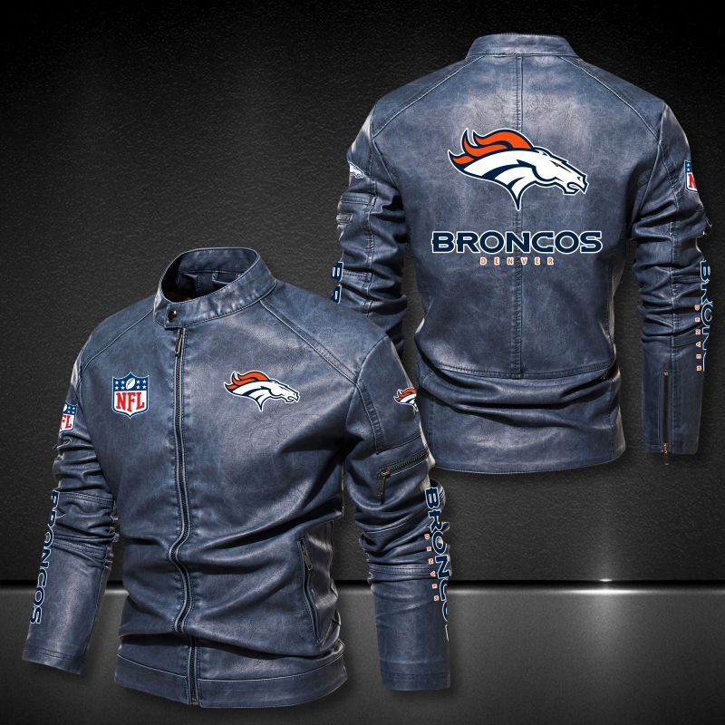 Denver Broncos Casual Leather Jacket