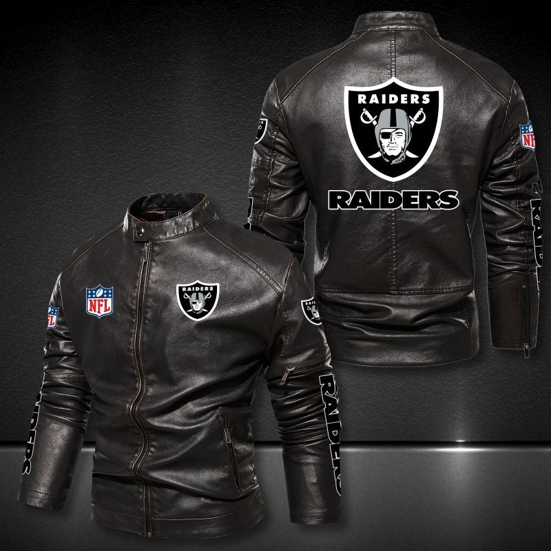 Las Vegas Raiders Casual Leather Jacket