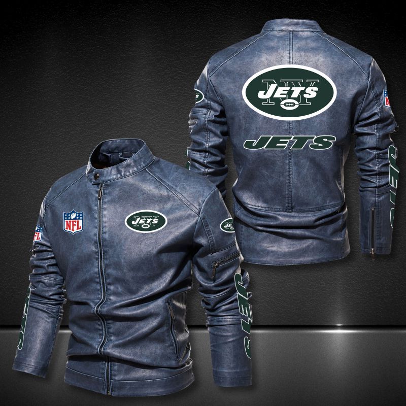 New York Jets Casual Leather Jacket