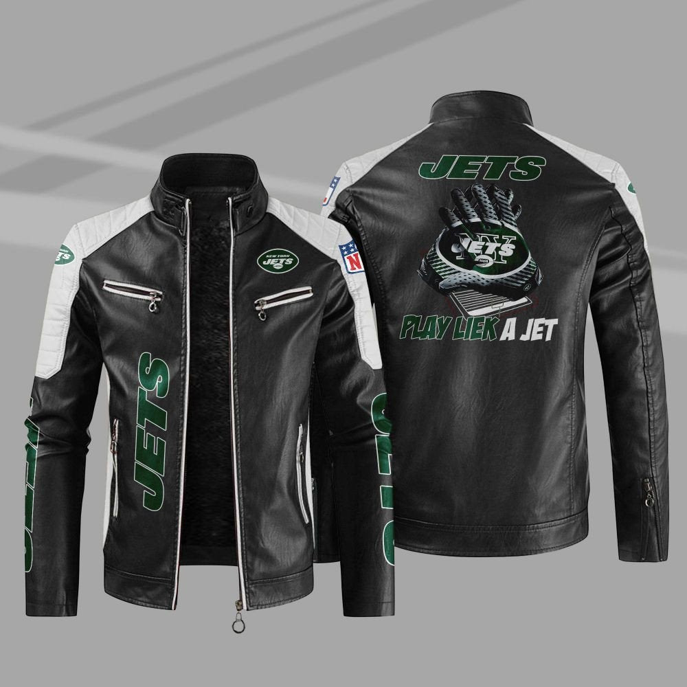 New York Jets Casual Leather Jacket