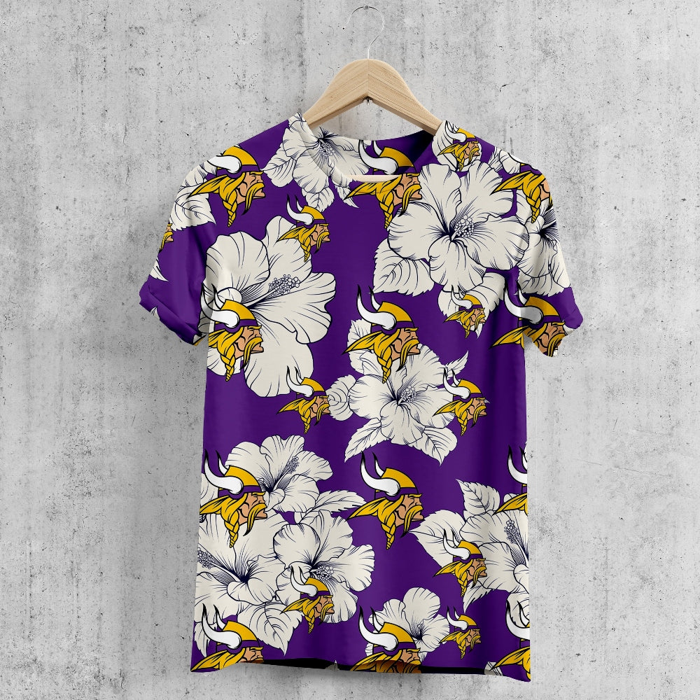 Minnesota Vikings Tropical Floral T-Shirt