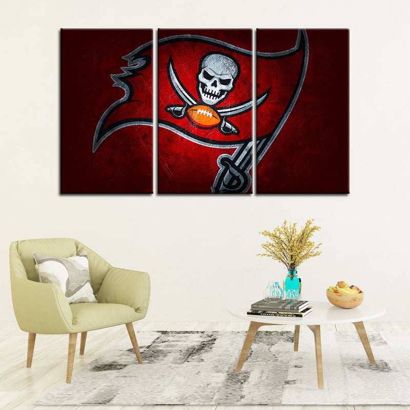 Tampa Bay Buccaneers Stone Look Wall Canvas