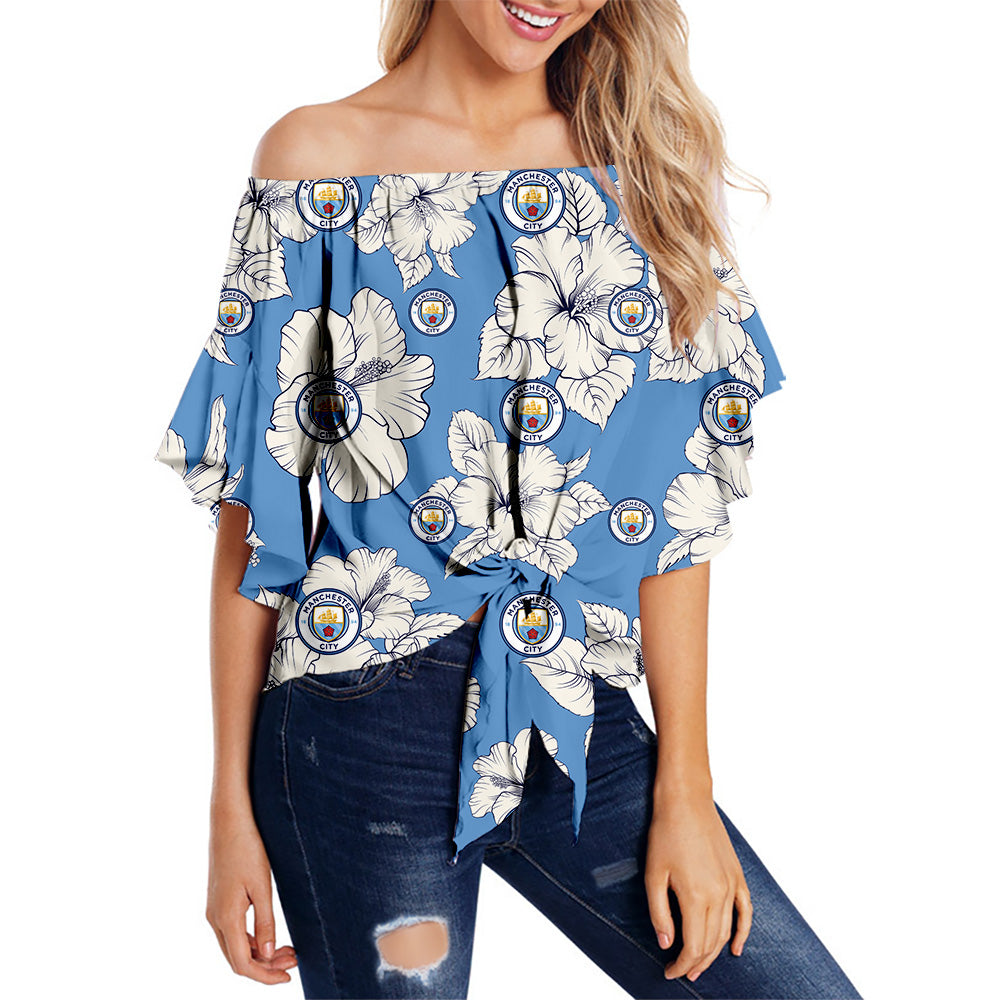 Manchester City FC Women Tropical Floral Strapless Shirt