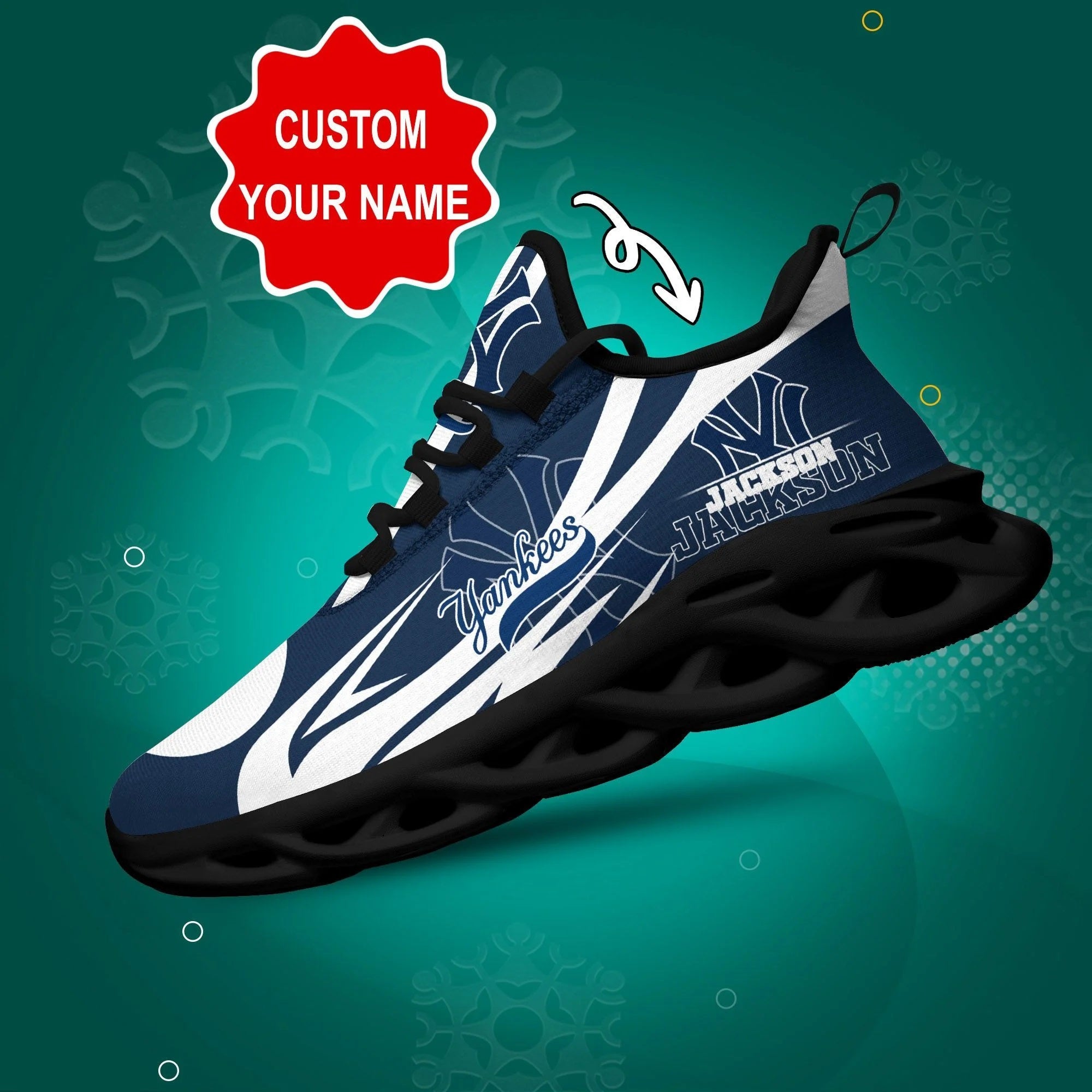 New York Yankees Ultra Cool Air Max Running Shoes – SportsDexter