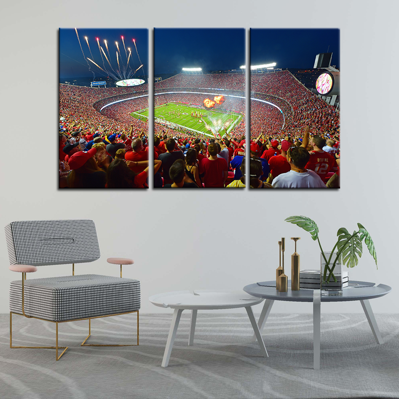 Kansas City Chiefs Stadium Wall Canvas