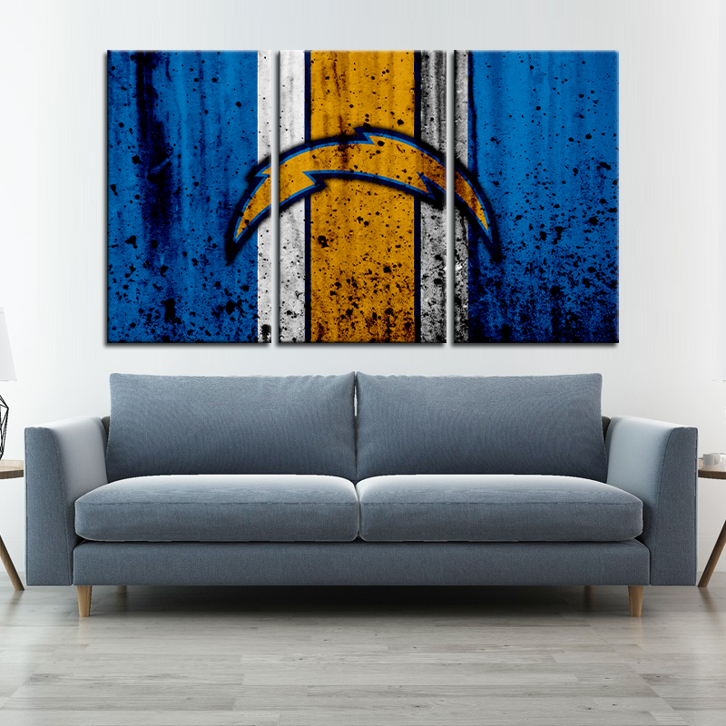 Los Angeles Chargers Rough Look Wall Canvas