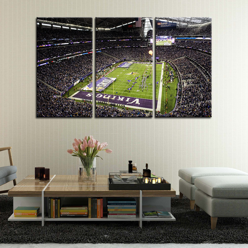 Minnesota Vikings Stadium Wall Canvas