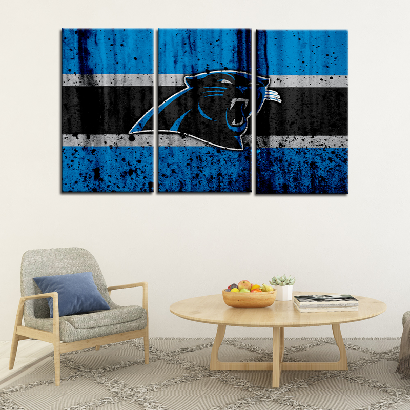 Carolina Panthers Rough Look Wall Canvas