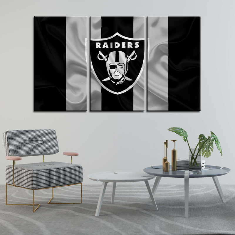 Las Vegas Raiders Fabric Style Wall Canvas