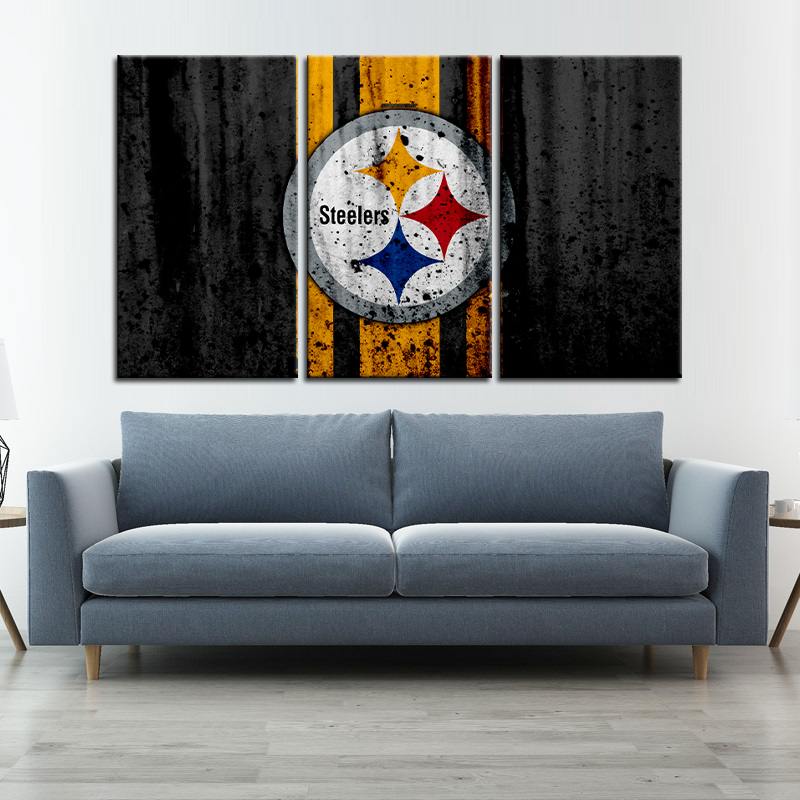 Pittsburgh Steelers Rough Style Wall Canvas