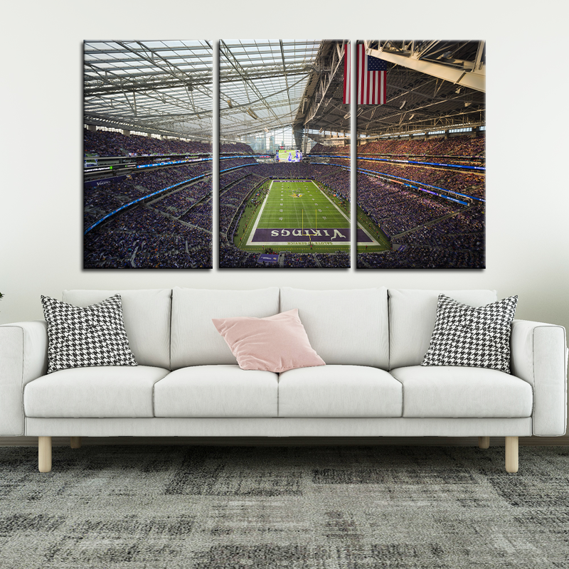 Minnesota Vikings Stadium Wall Canvas