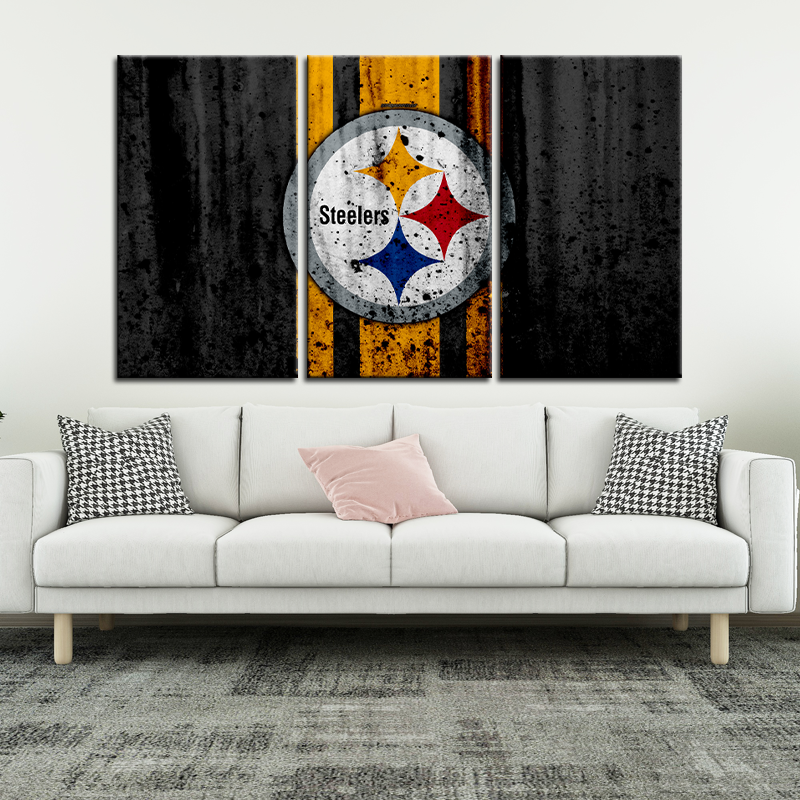 Pittsburgh Steelers Rough Style Wall Canvas