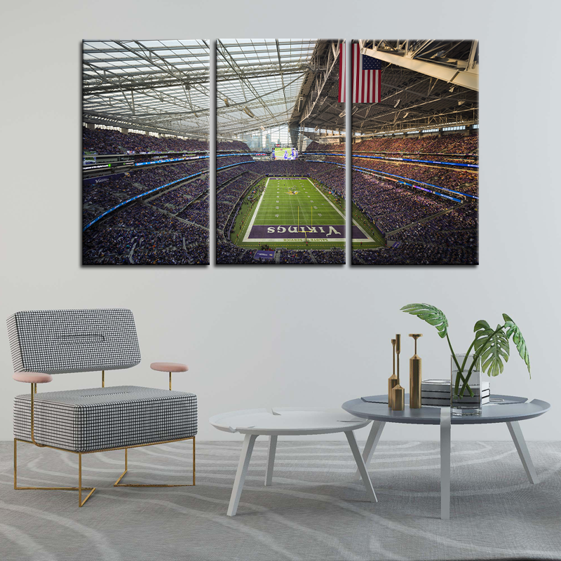 Minnesota Vikings Stadium Wall Canvas