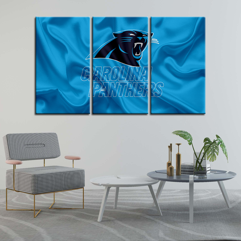 Carolina Panthers Fabric Style Wall Canvas