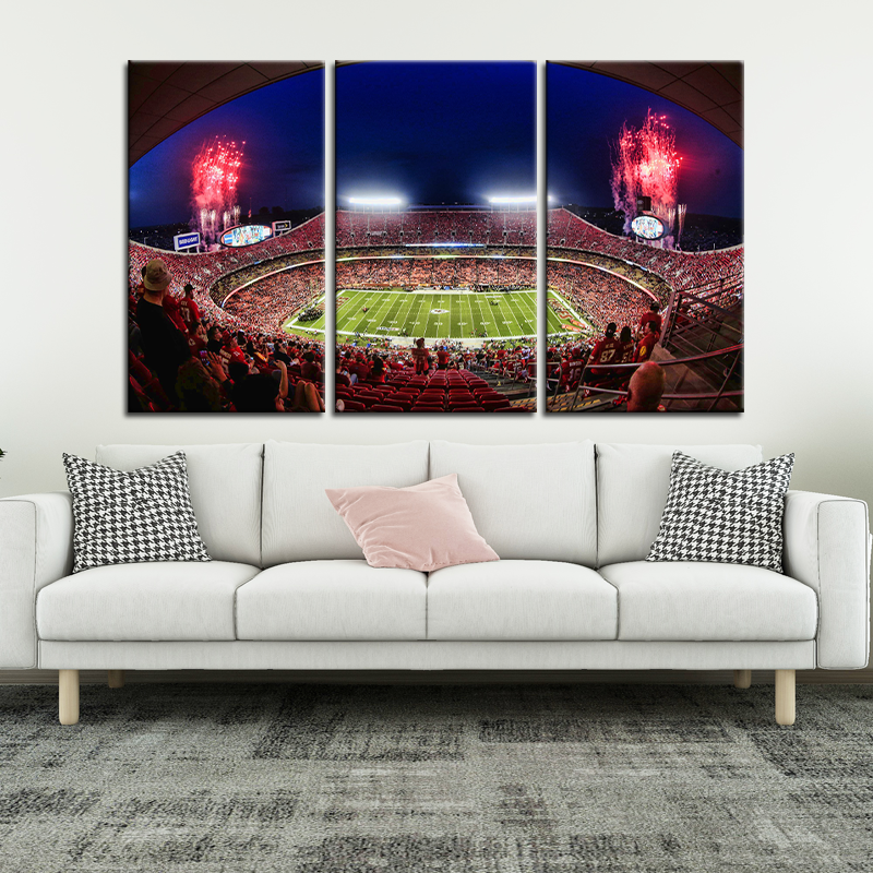 Kansas City Chiefs Stadium Wall Canvas