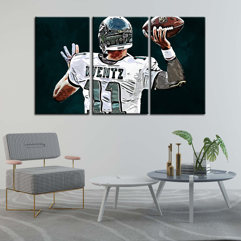 Carson Wentz Philadelphia Eagles Wall Art Canvas