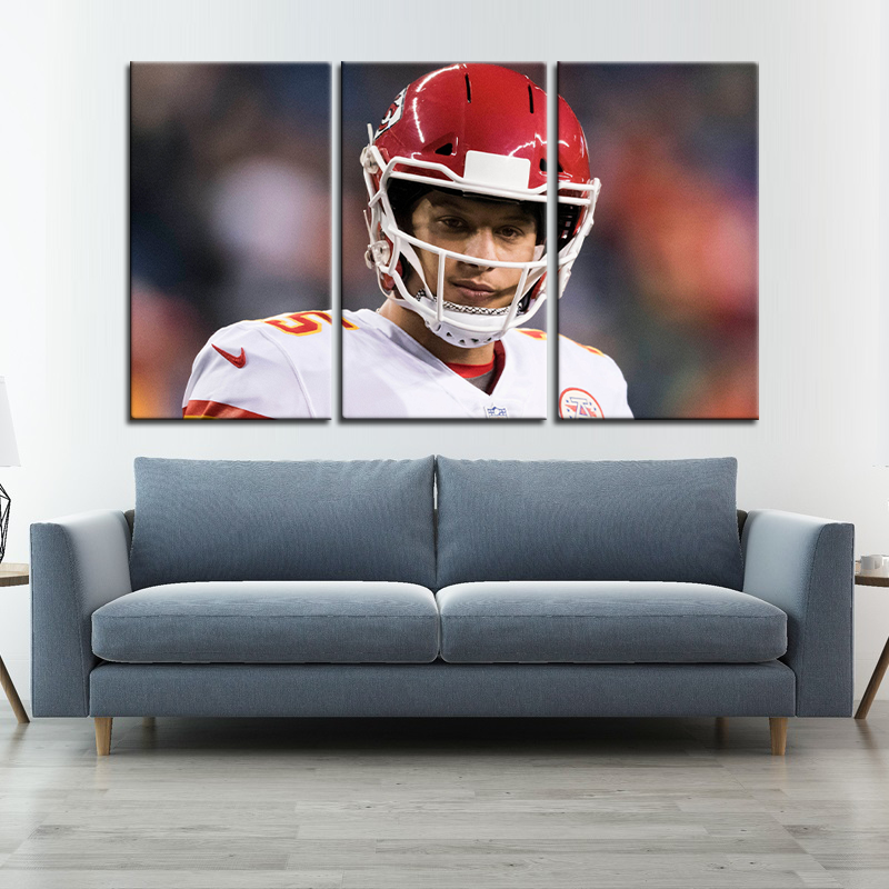 Patrick Mahomes Kansas City Chiefs Wall Canvas