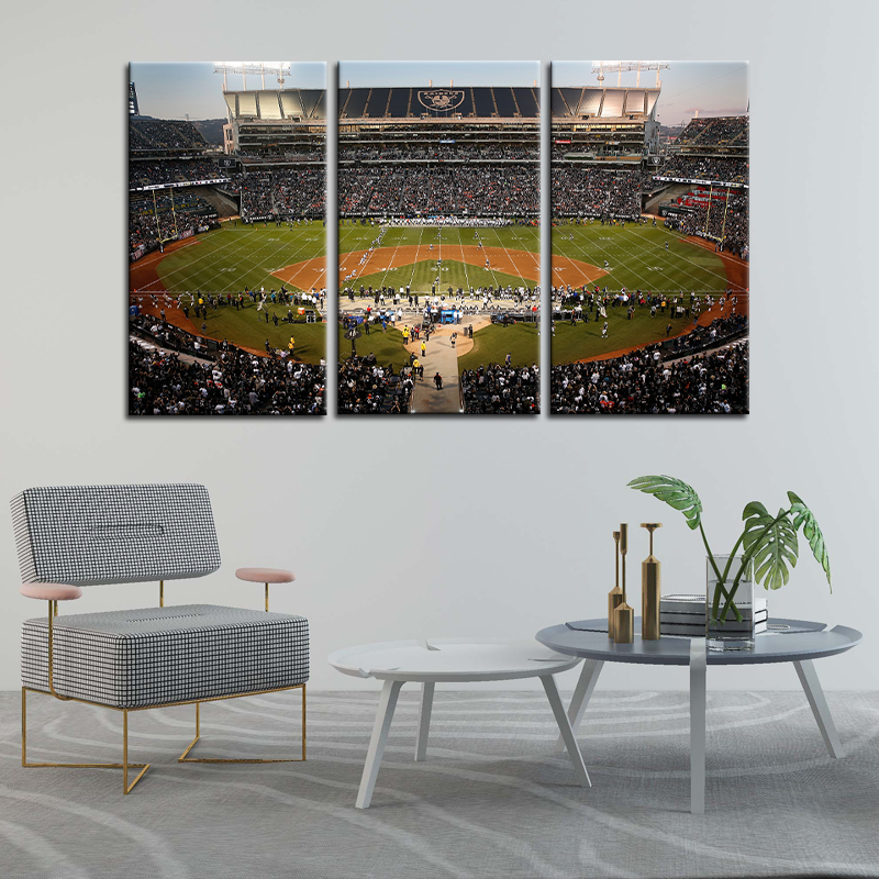 Las Vegas Raiders Oakland Coliseum Wall Canvas