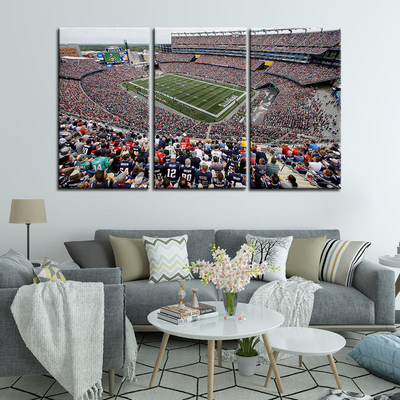 New England Patriots Stadium Wall Canvas