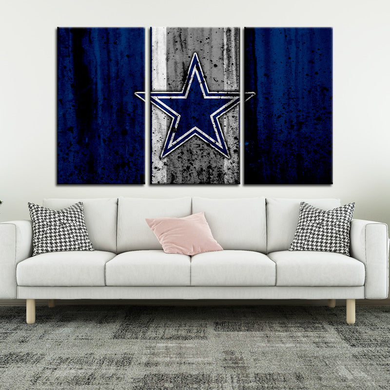 Dallas Cowboys Rough Look Wall Canvas