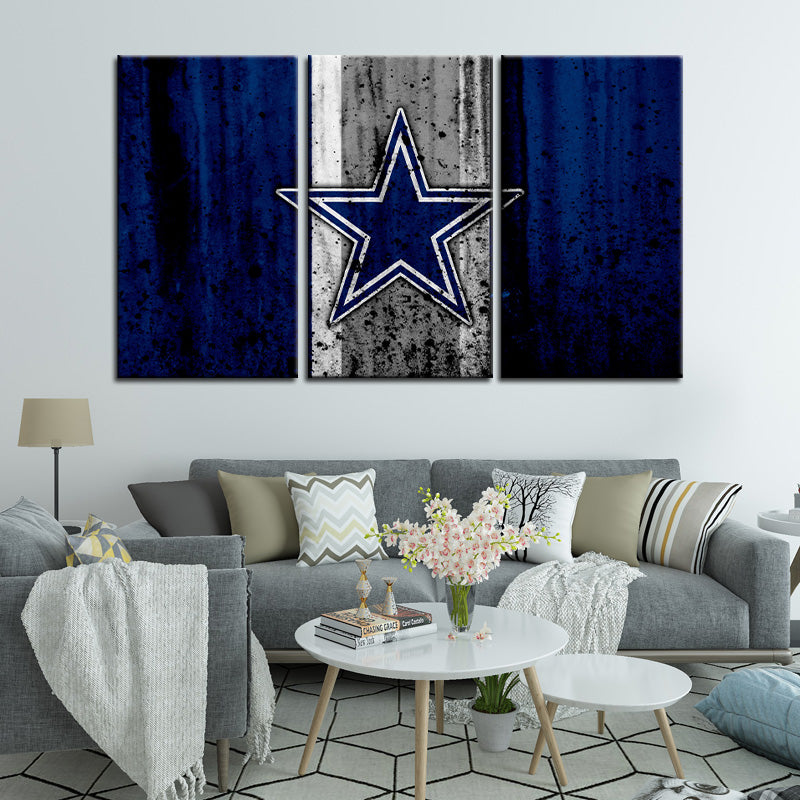 Dallas Cowboys Rough Look Wall Canvas