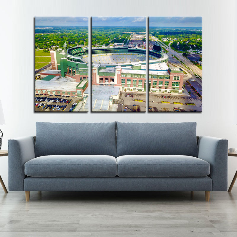 Green Bay Packers Stadium Wall Canvas