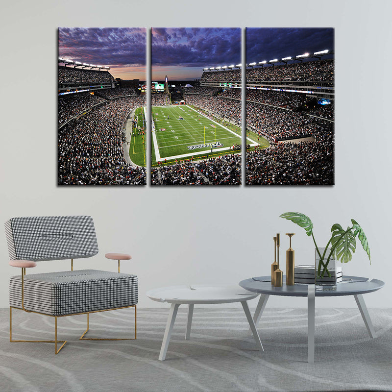 New England Patriots Stadium Wall Canvas