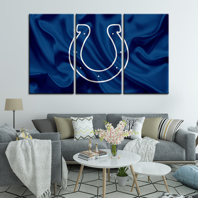 Indianapolis Colts Fabric Style Wall Canvas