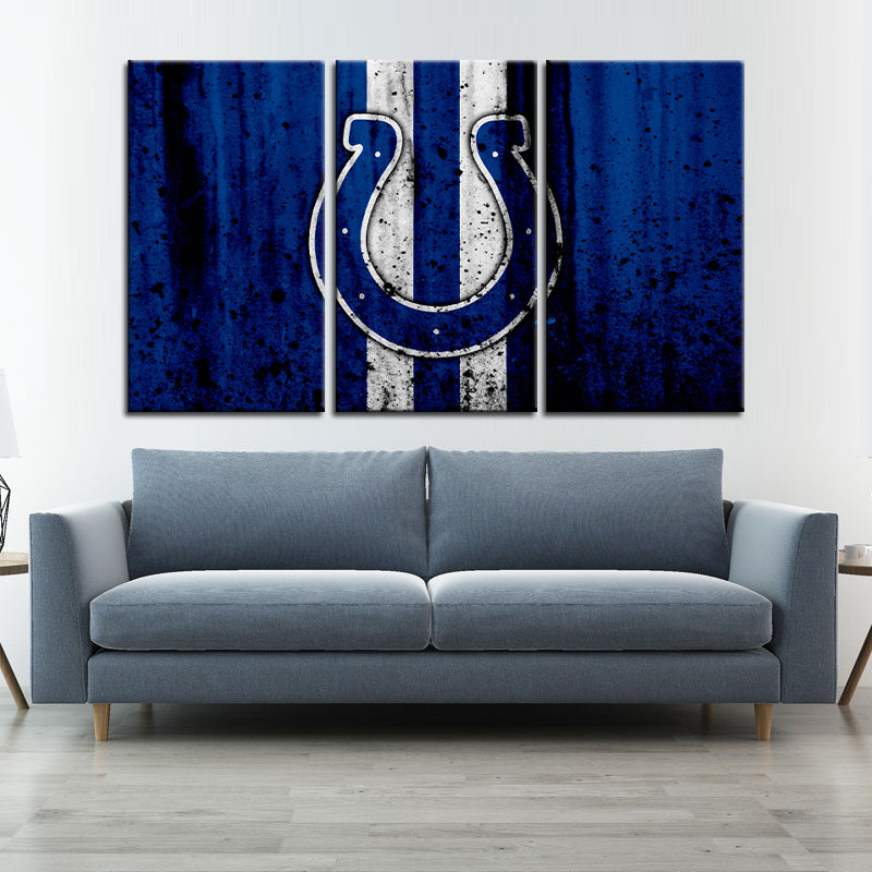 Indianapolis Colts Rough Look Wall Canvas