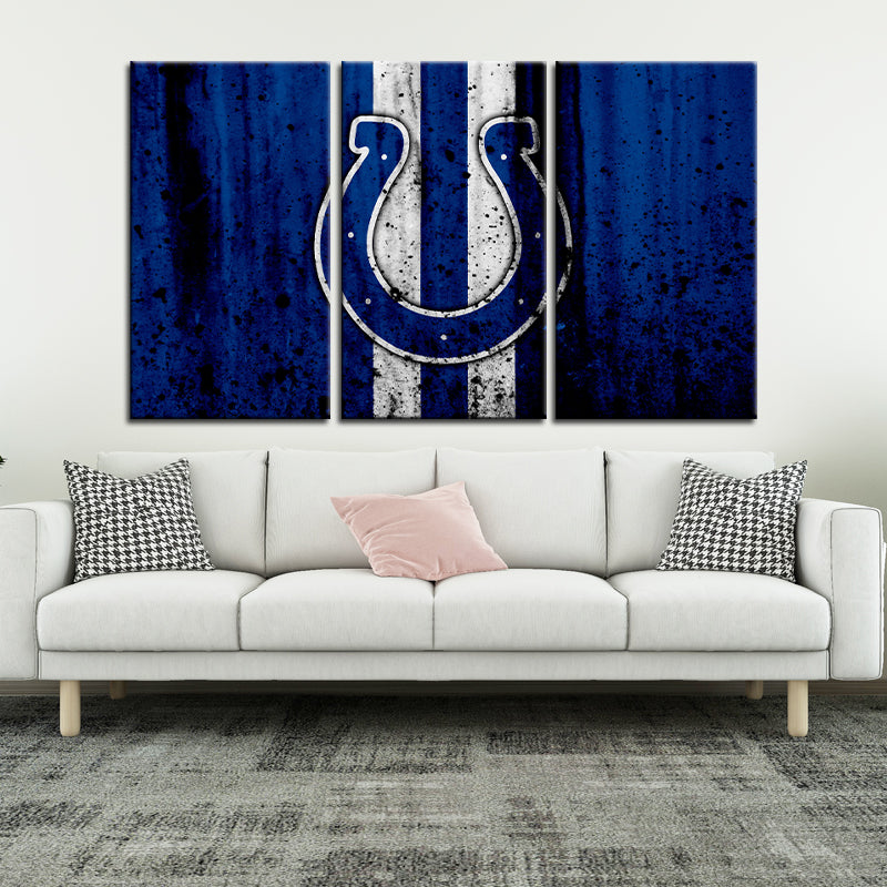 Indianapolis Colts Rough Look Wall Canvas