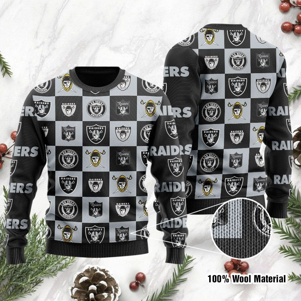 Las Vegas Raiders Ugly Christmas Sweatshirt