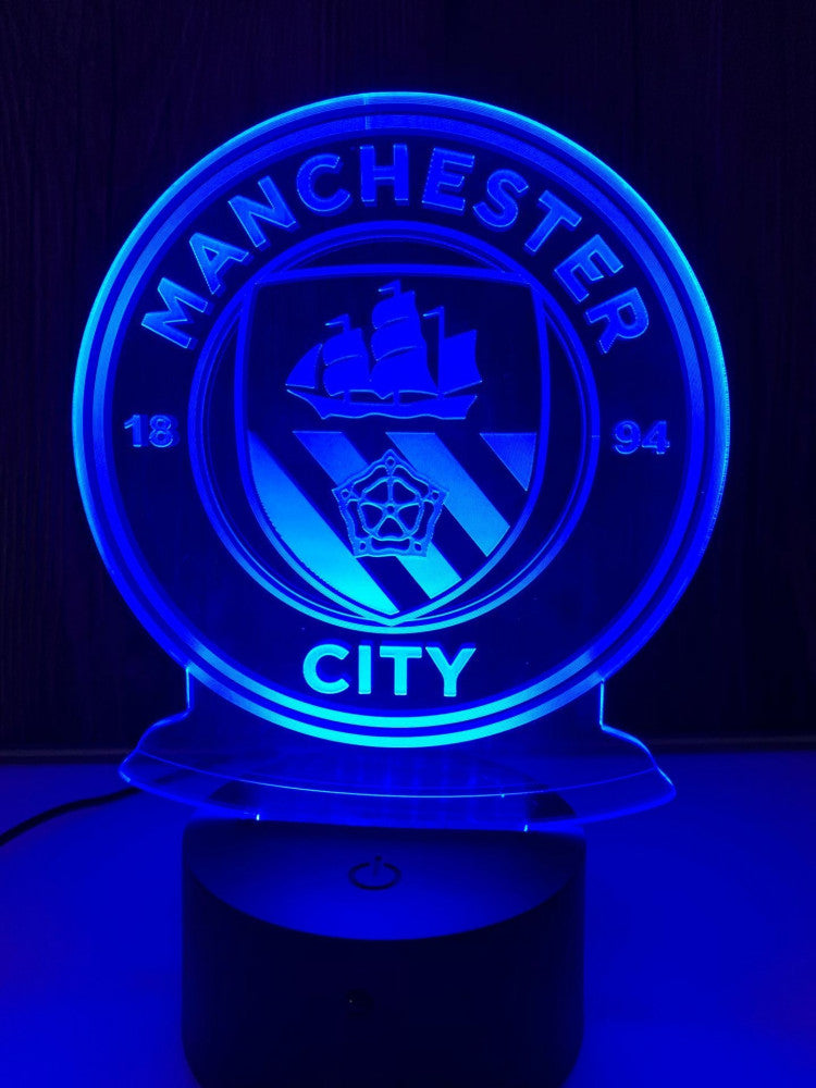 Manchester City 3D Illusion LED Lamp