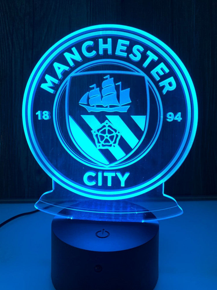 Manchester City 3D Illusion LED Lamp