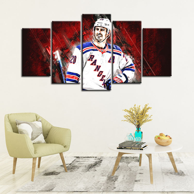 New York Rangers Chris Kreider Wall Art Canvas