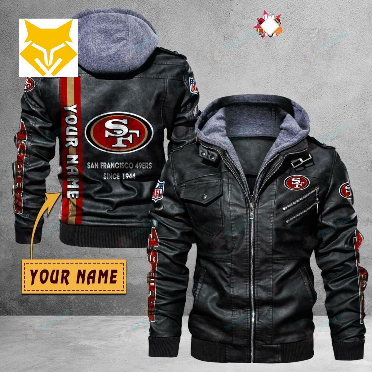 San Francisco 49ers Casual Leather Jacket