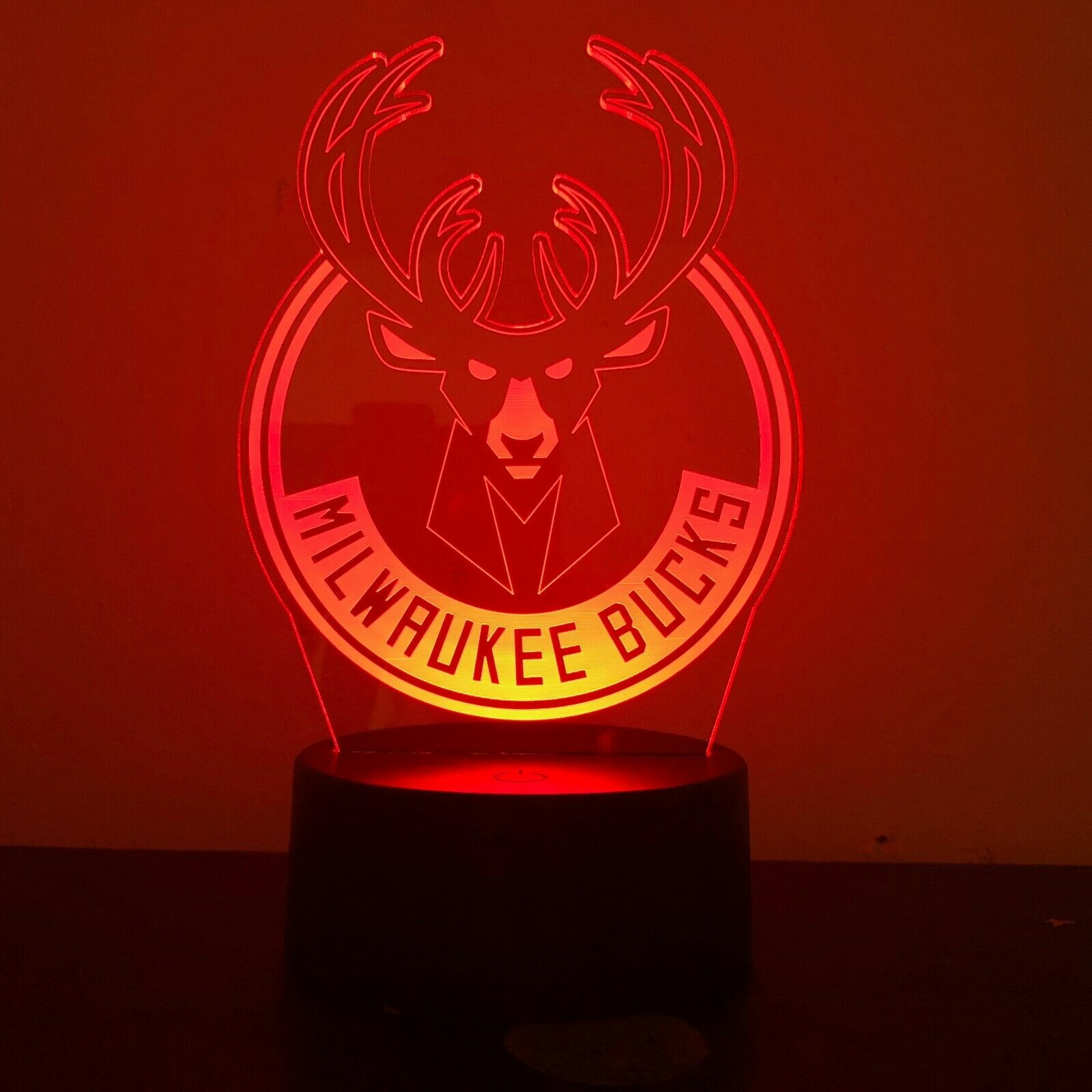 Milwaukee Bucks 3D LED Lamp 1