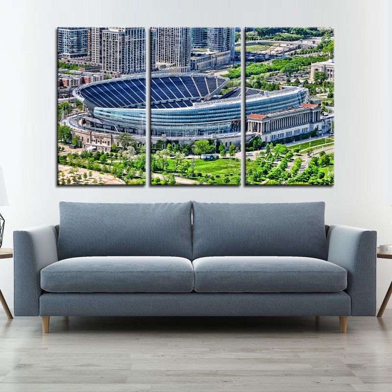Chicago Bears Stadium Wall Canvas