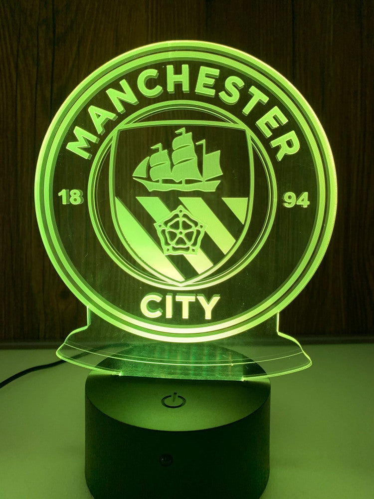 Manchester City 3D Illusion LED Lamp