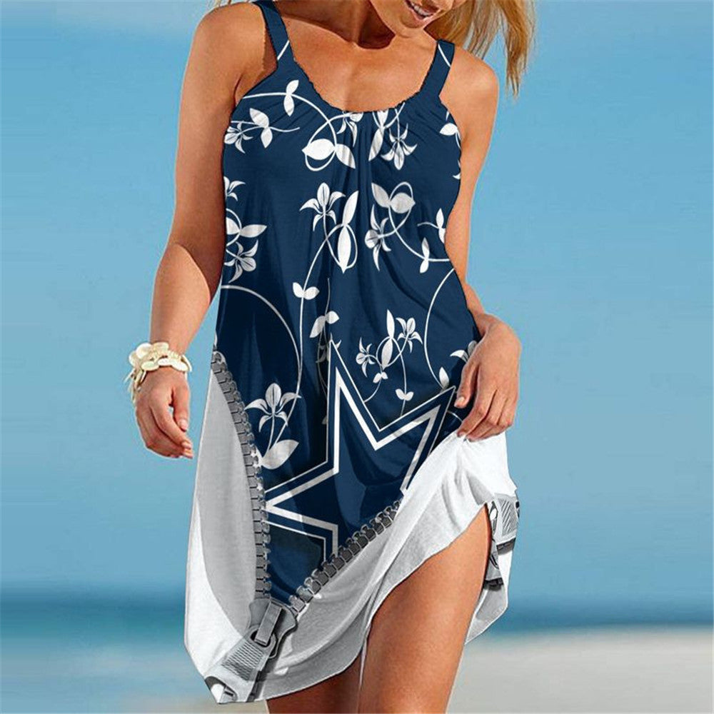 Dallas Cowboys Women Butterfly Beach Dress – SportsDexter