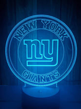 Load image into Gallery viewer, New York Giants 3D LED Lamp 1