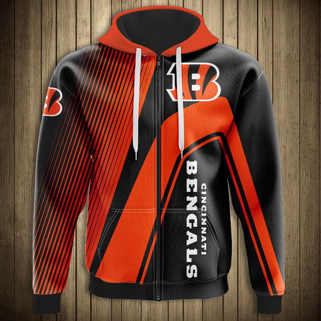 Cincinnati Bengals Casual Zipper Hoodie – SportsDexter