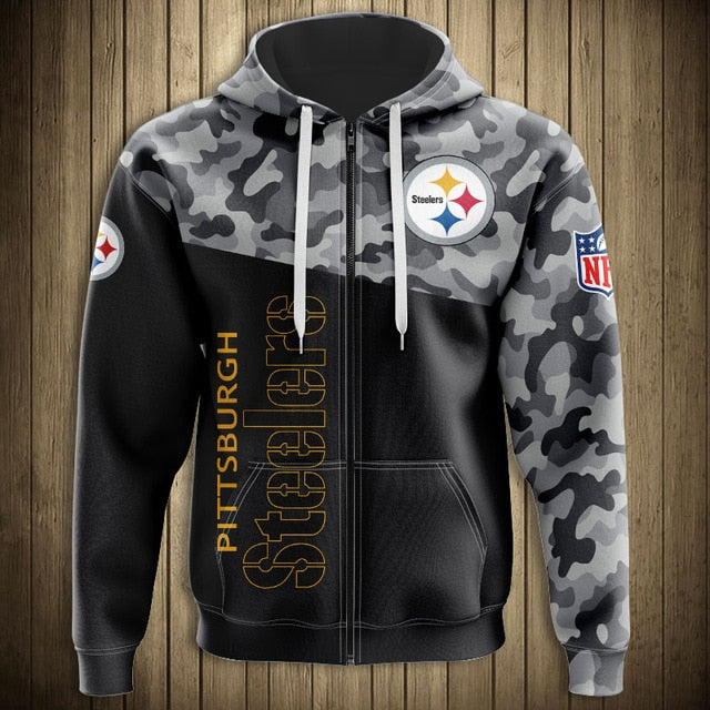 pittsburgh steelers army green hoodie