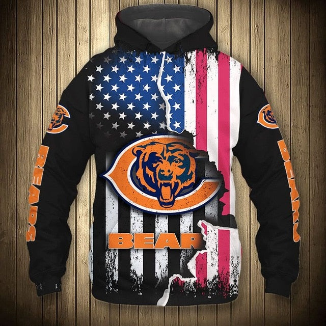 Chicago Bears Casual Zipper Hoodie – SportsDexter